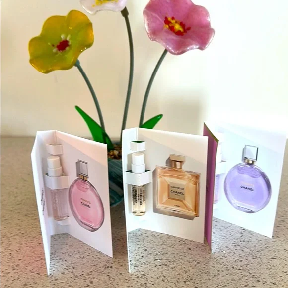NWT Chanel Fragrance Trio with Pink, Gold, and Purple Accents - Picture 6 of 16